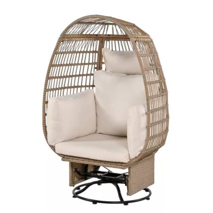 Swivel Egg Chair Rocker - Wicker Patio Comfort