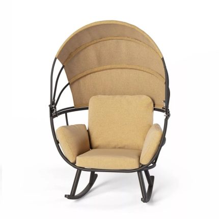 Rocking Egg Chair w/ Canopy - Outdoor/Indoor Comfort